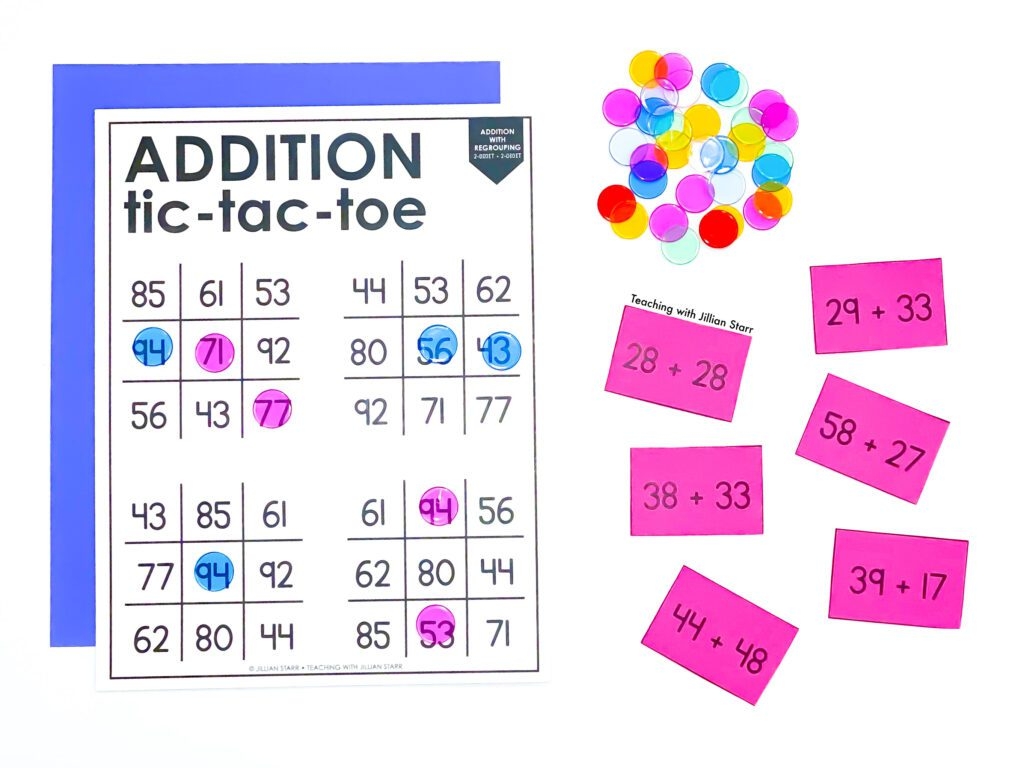 Favorite 2 Digit Addition With Regrouping Activities Teaching With Jillian Starr