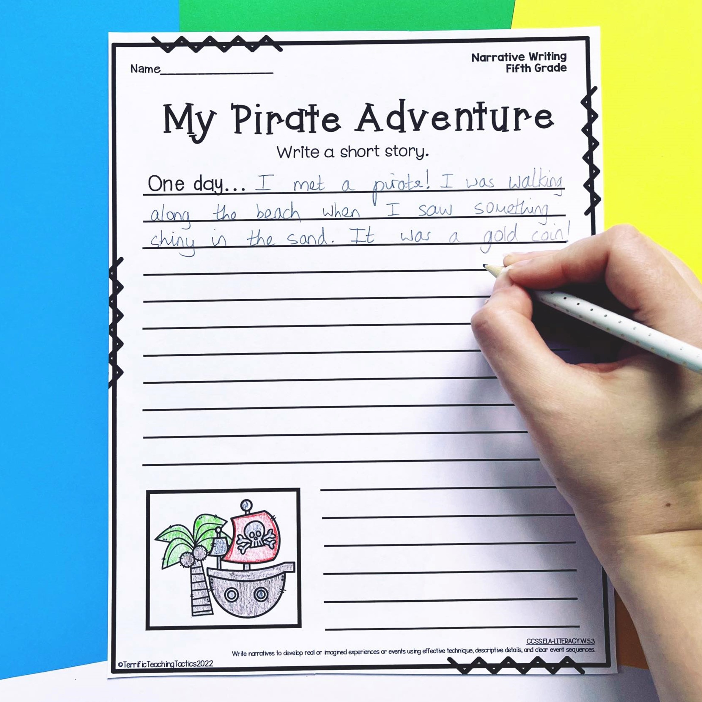 Fifth Grade Narrative Writing Prompts Terrific Teaching Tactics