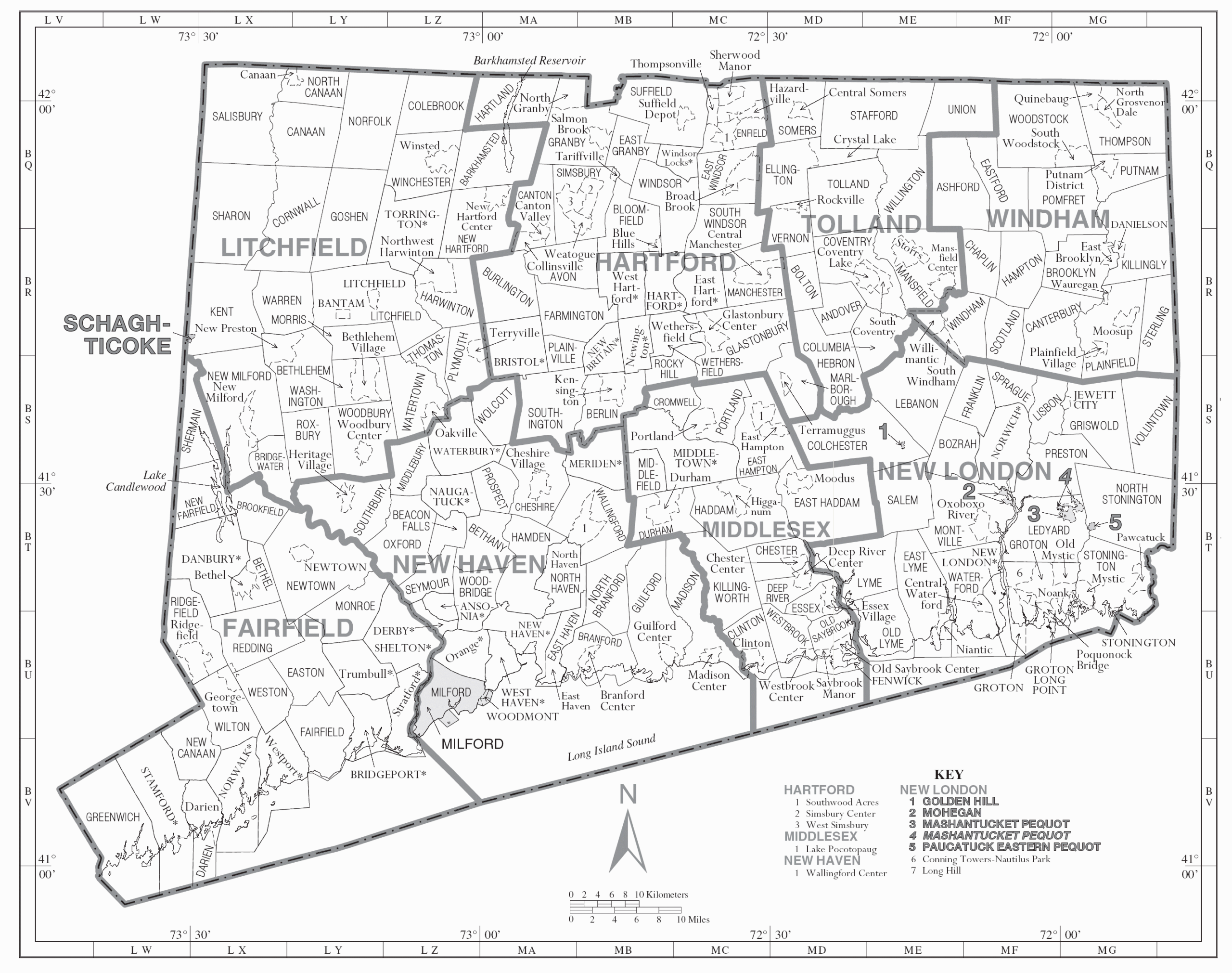 ct county map with towns ct county map with towns
