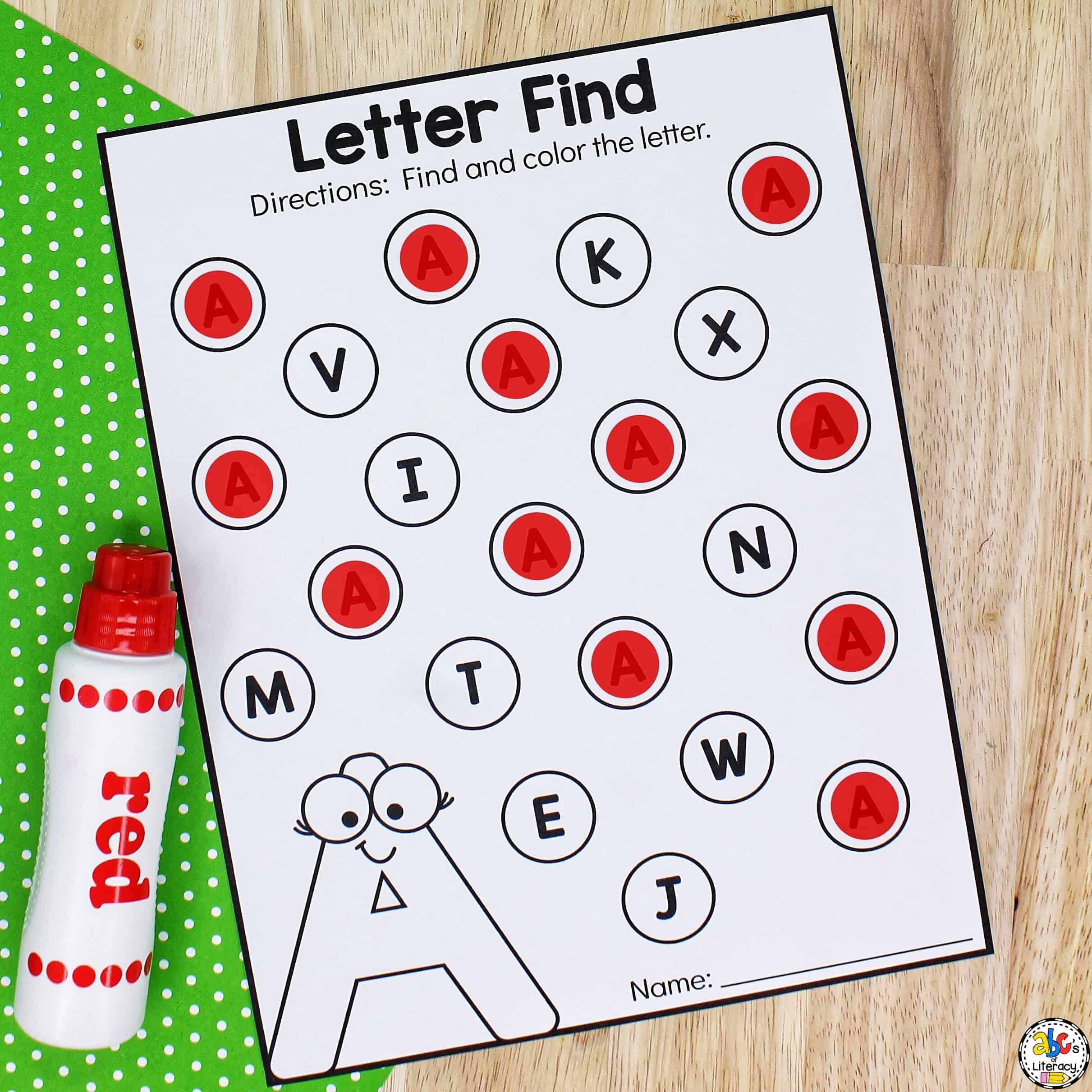 find a letter worksheet find a letter worksheet