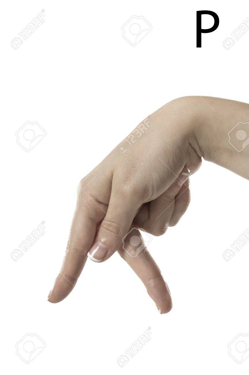 Finger Spelling The Alphabet Letter P In American Sign Language ASL Stock Photo Picture And Royalty Free Image Image 28536544 Finger Spelling The Alphabet Letter P In American Sign Language ASL Stock Photo Picture And Royalty Free Image Image 28536544