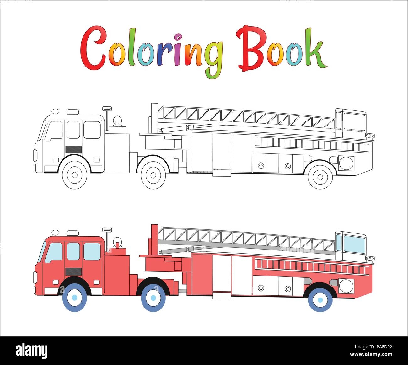 fire truck coloring book