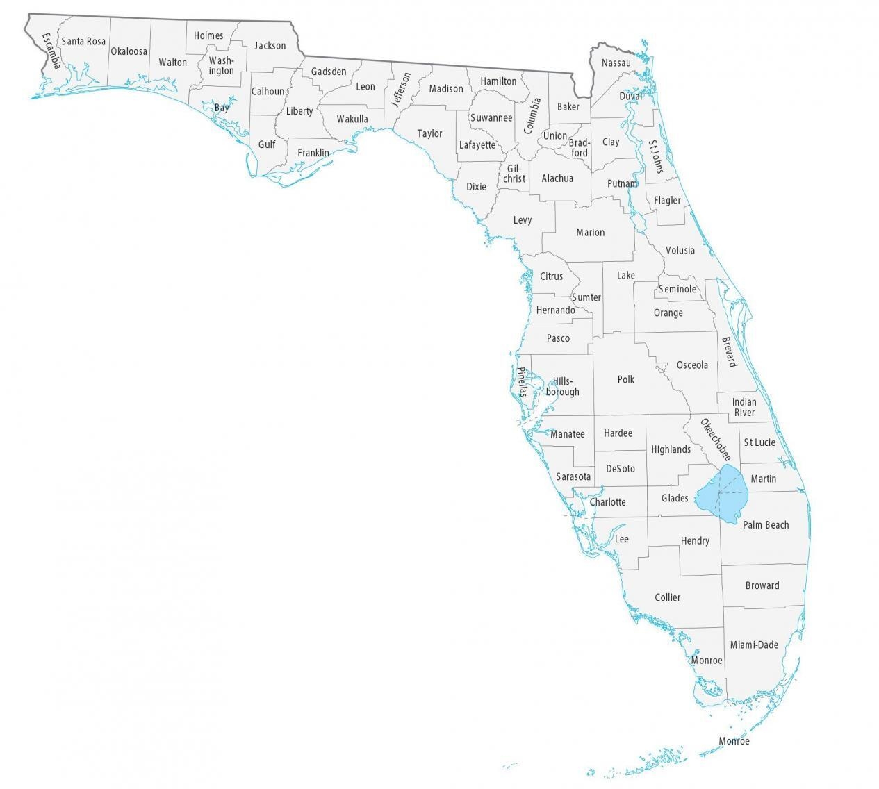 Florida County Map GIS Geography Florida County Map GIS Geography