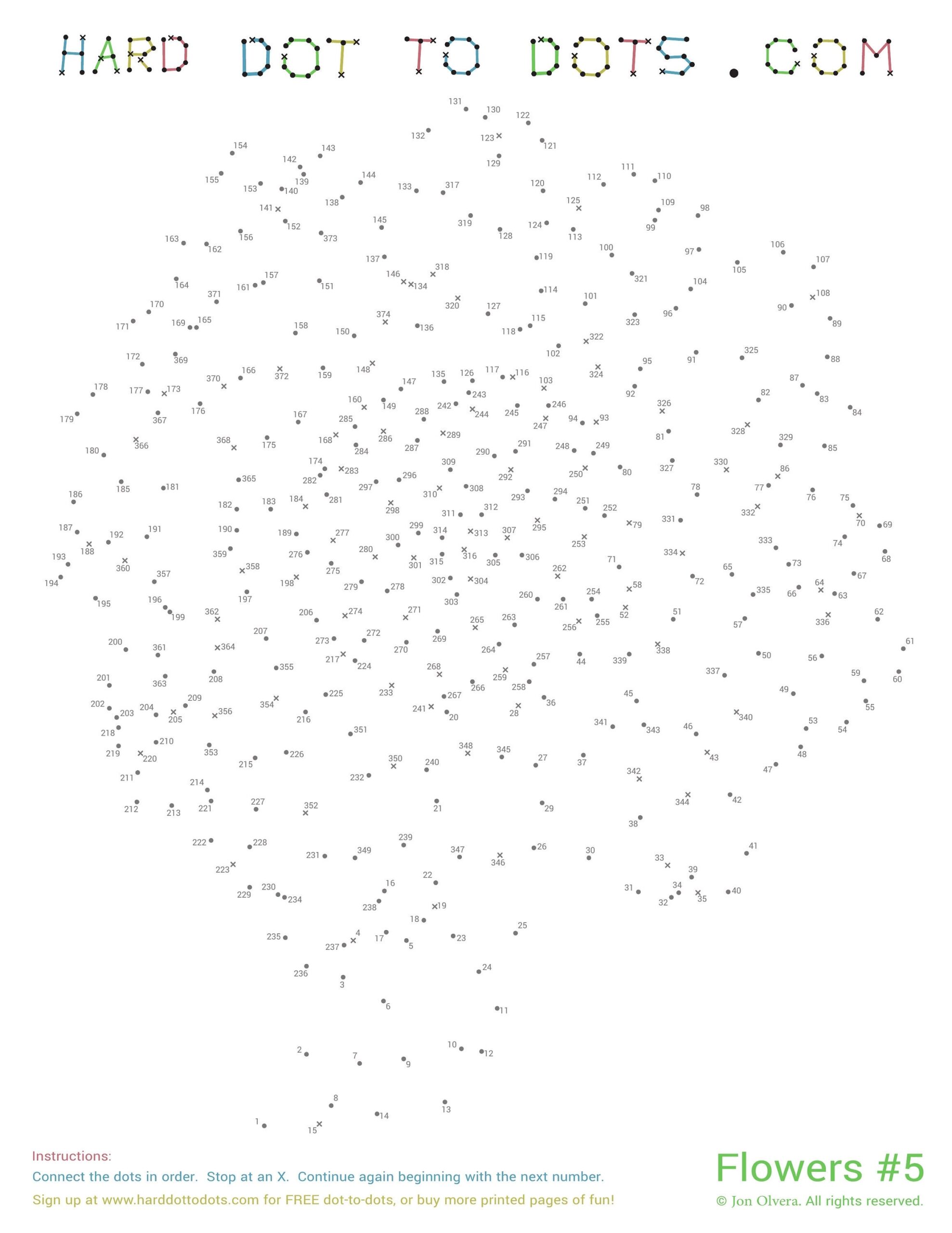 Flowers 10 Pack Hard Dot To Dots Etsy Flowers 10 Pack Hard Dot To Dots Etsy