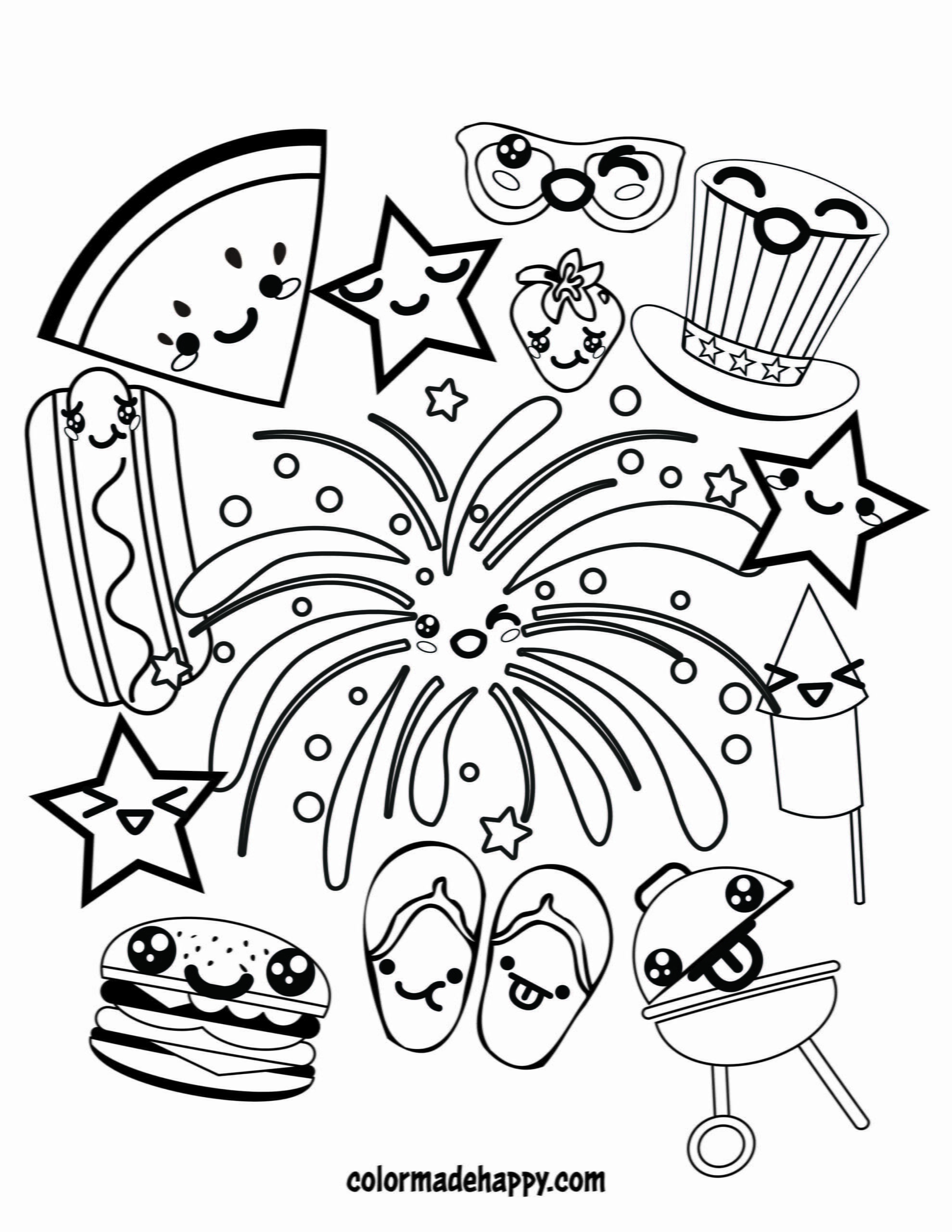 Fourth Of July Coloring Pages