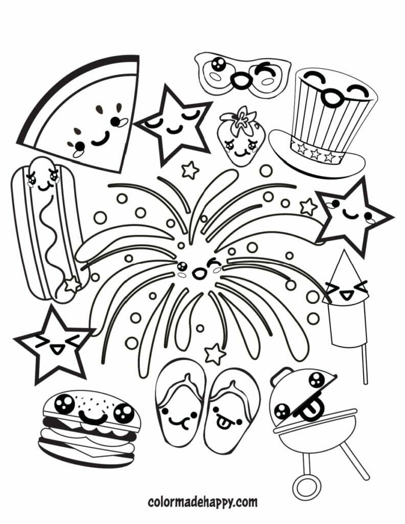 free july 4th coloring pages free july 4th coloring pages