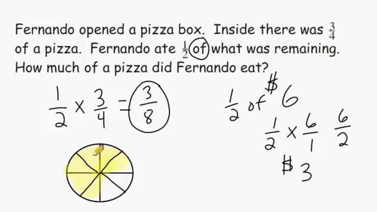 Fraction Multiplication Word Problems YouTube Fraction Multiplication Word Problems YouTube