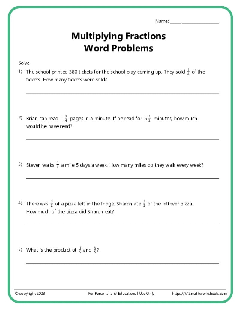 Fraction Word Problems Worksheets K12 Math Worksheets Fraction Word Problems Worksheets K12 Math Worksheets