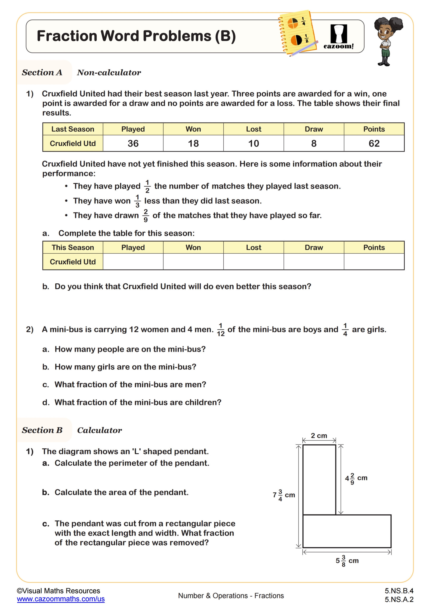 Fractions Word Problems B Worksheet 5th Grade PDF Worksheets Fractions Word Problems B Worksheet 5th Grade PDF Worksheets