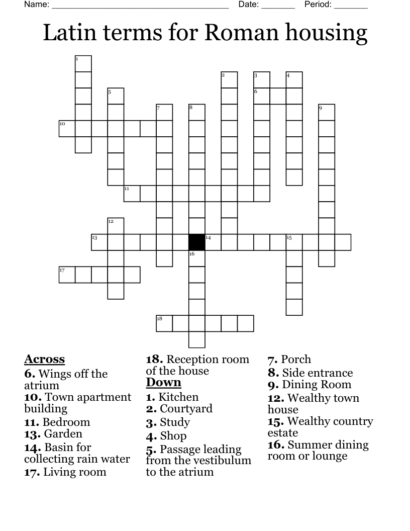 Freak The Mighty Crossword WordMint