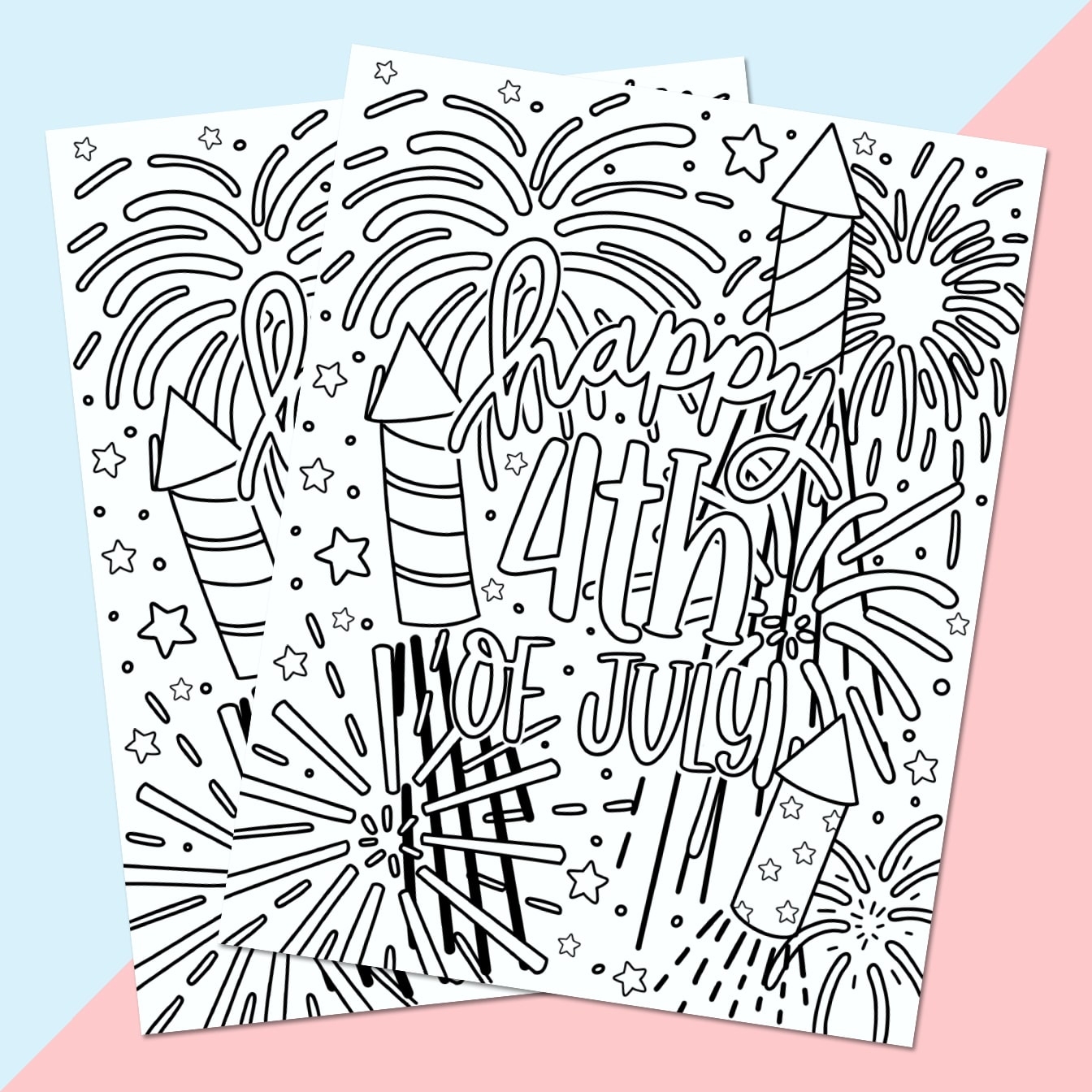4th of july printable coloring pages