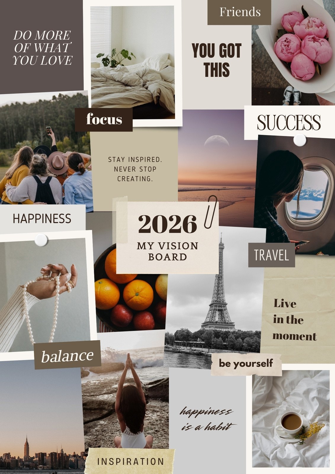 Free And Customizable Vision Board Templates Canva Free And Customizable Vision Board Templates Canva