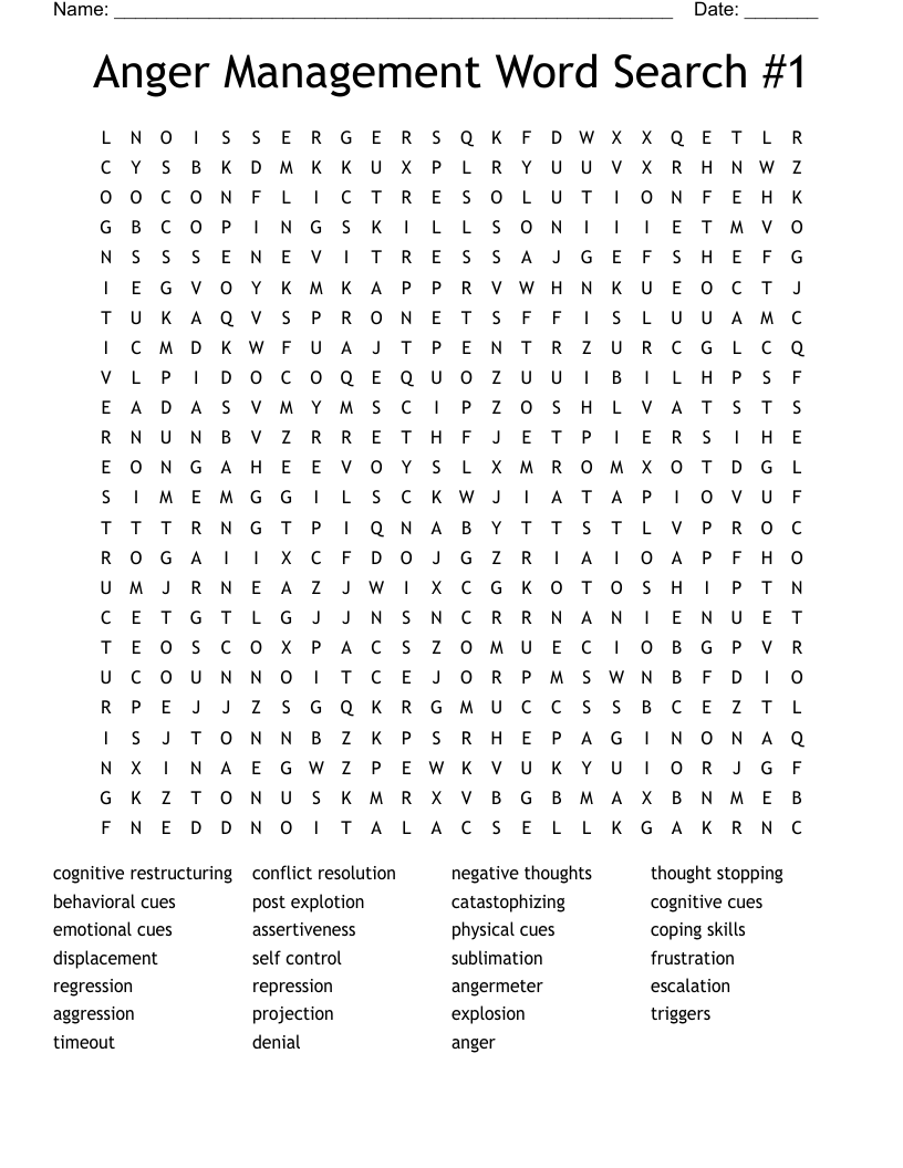 Free Anger Management Crossword Puzzles Download Free Anger Management Crossword Puzzles Png Images Free Worksheets On Clipart Library