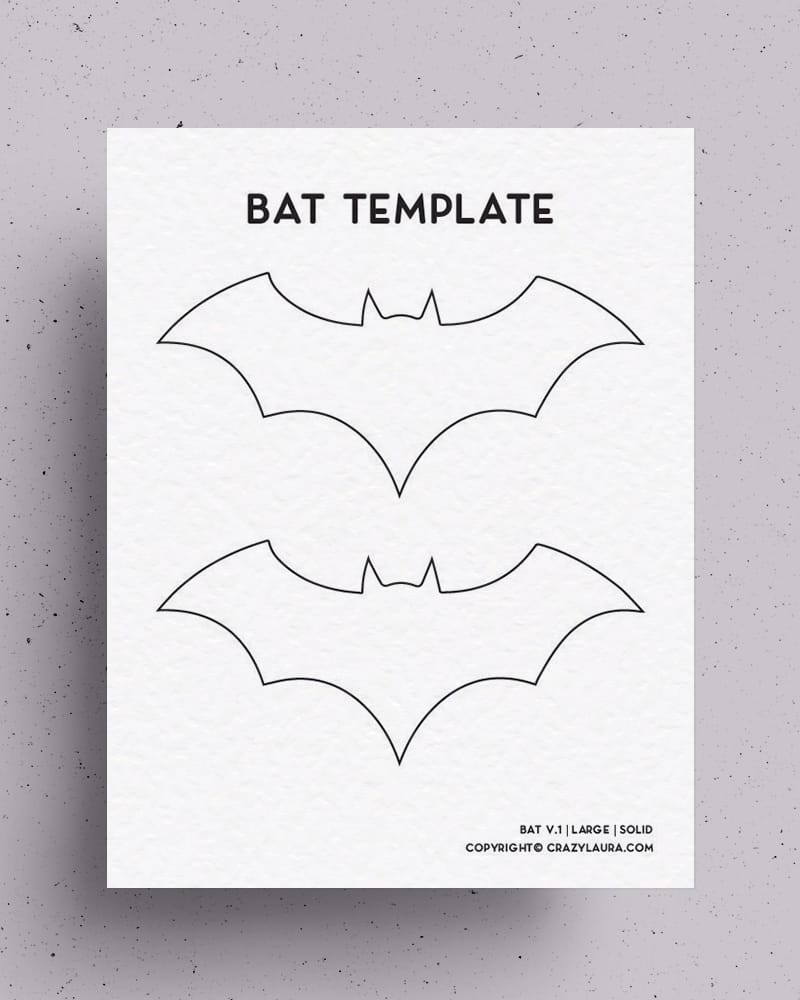 bat stencils to print