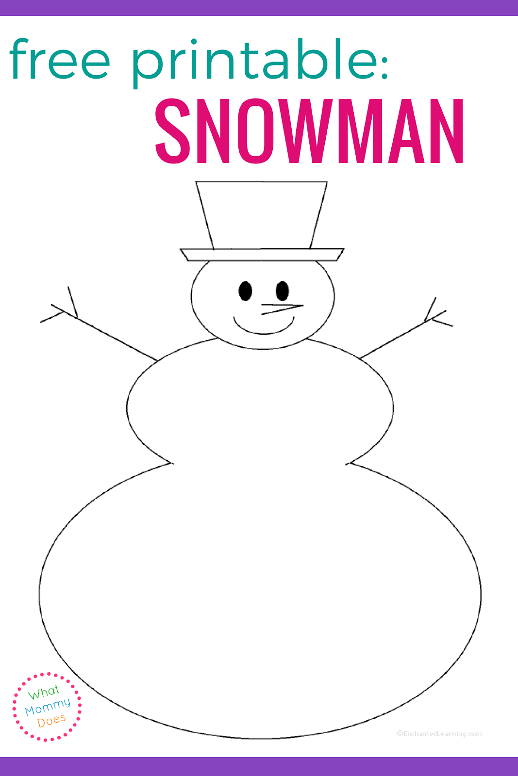 Free Blank Snowman Templates What Mommy Does Free Blank Snowman Templates What Mommy Does