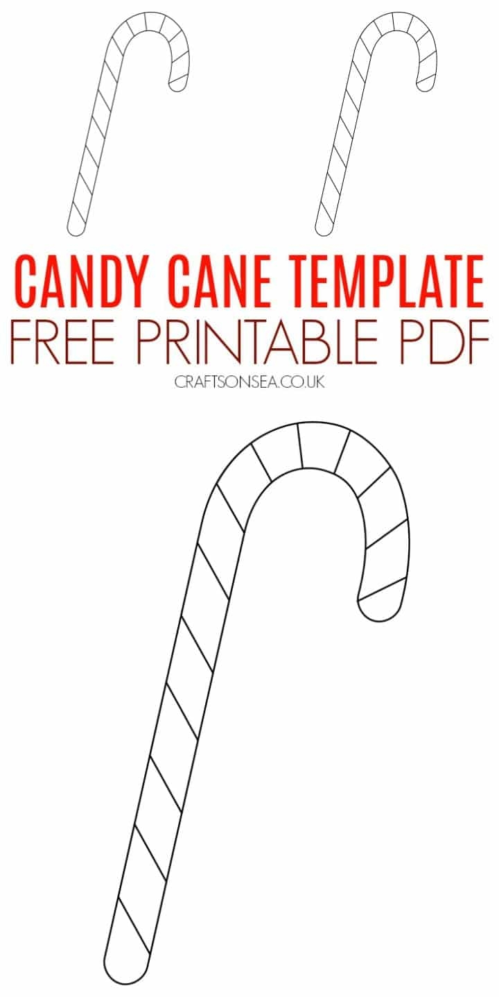 FREE Candy Cane Printable Template Crafts On Sea FREE Candy Cane Printable Template Crafts On Sea