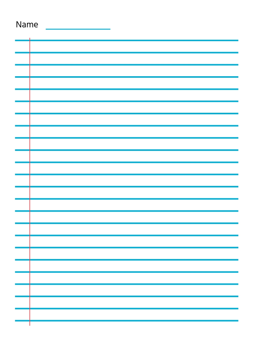 lined paper to print free