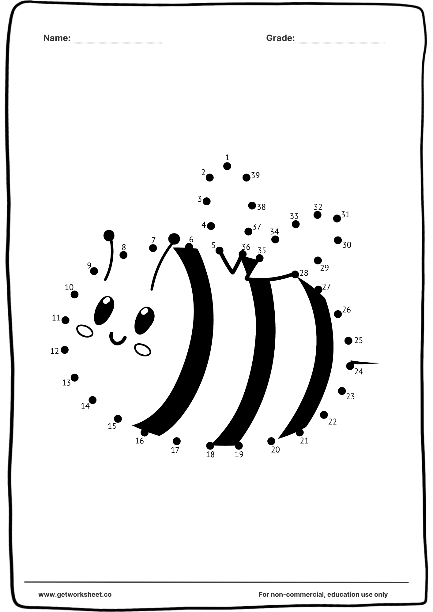 connect the dot printables