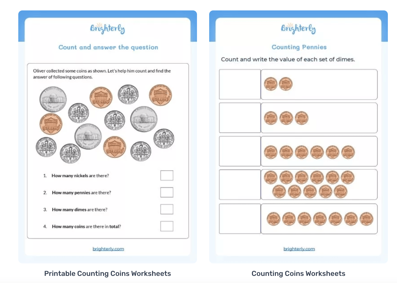 Free Counting Coins Worksheets For Kids PDFs Brighterly Free Counting Coins Worksheets For Kids PDFs Brighterly