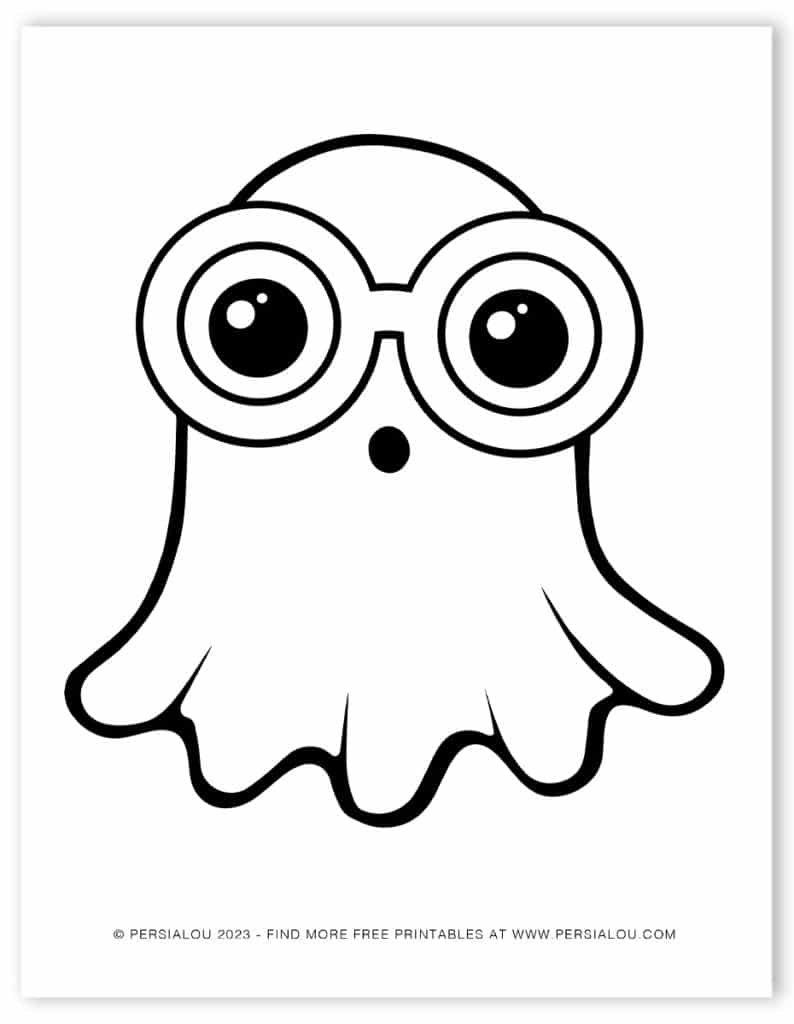 Free Cute Ghost Coloring Pages Free Cute Ghost Coloring Pages