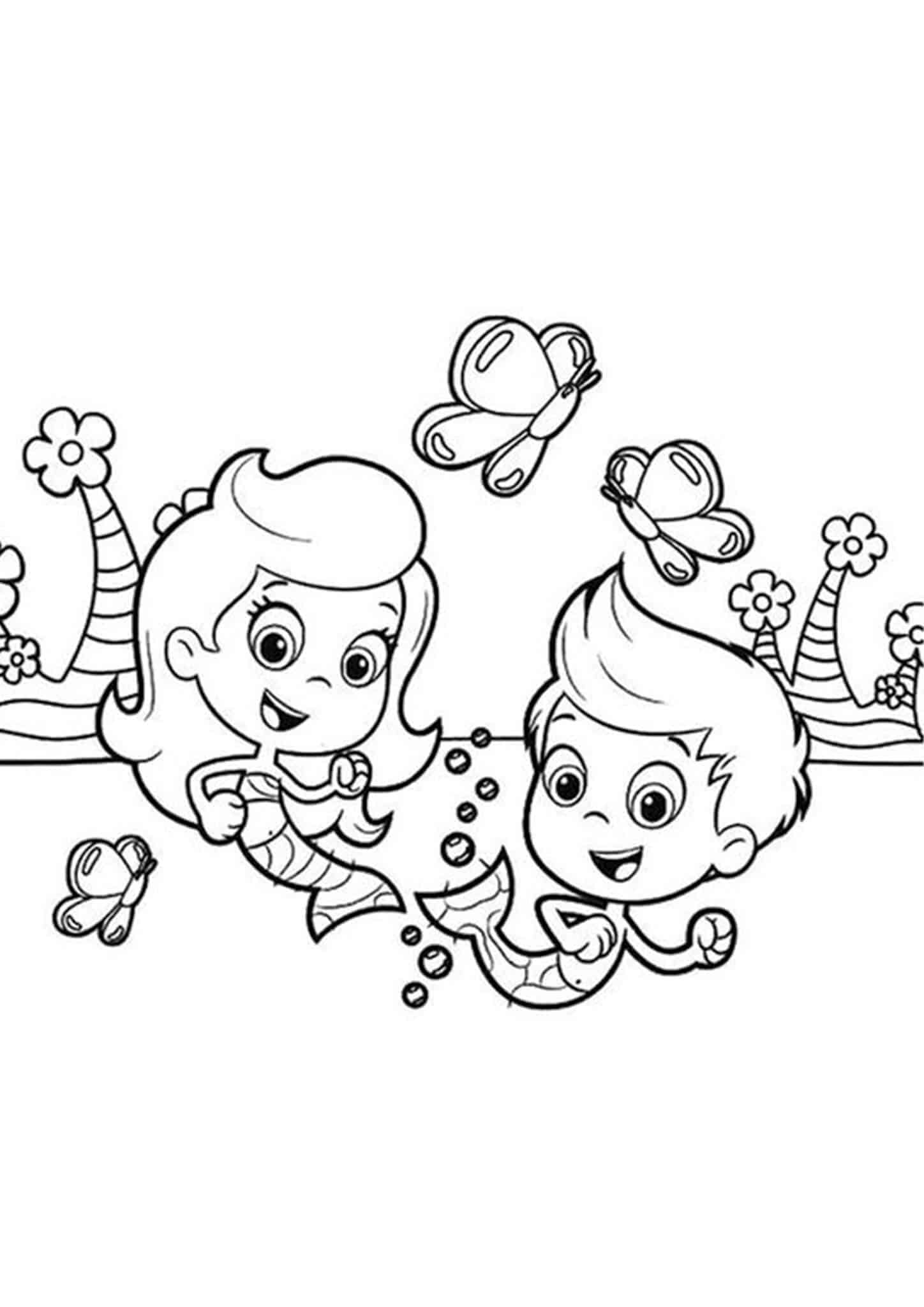 bubble guppies coloring pages
