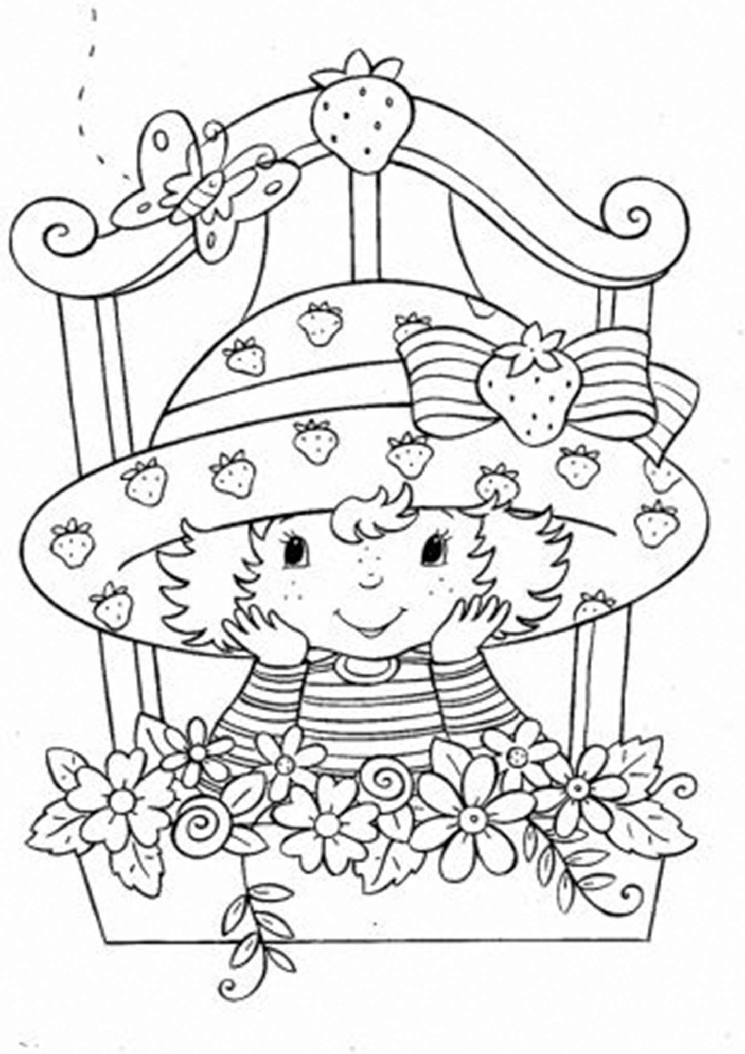 strawberry shortcake coloring pages