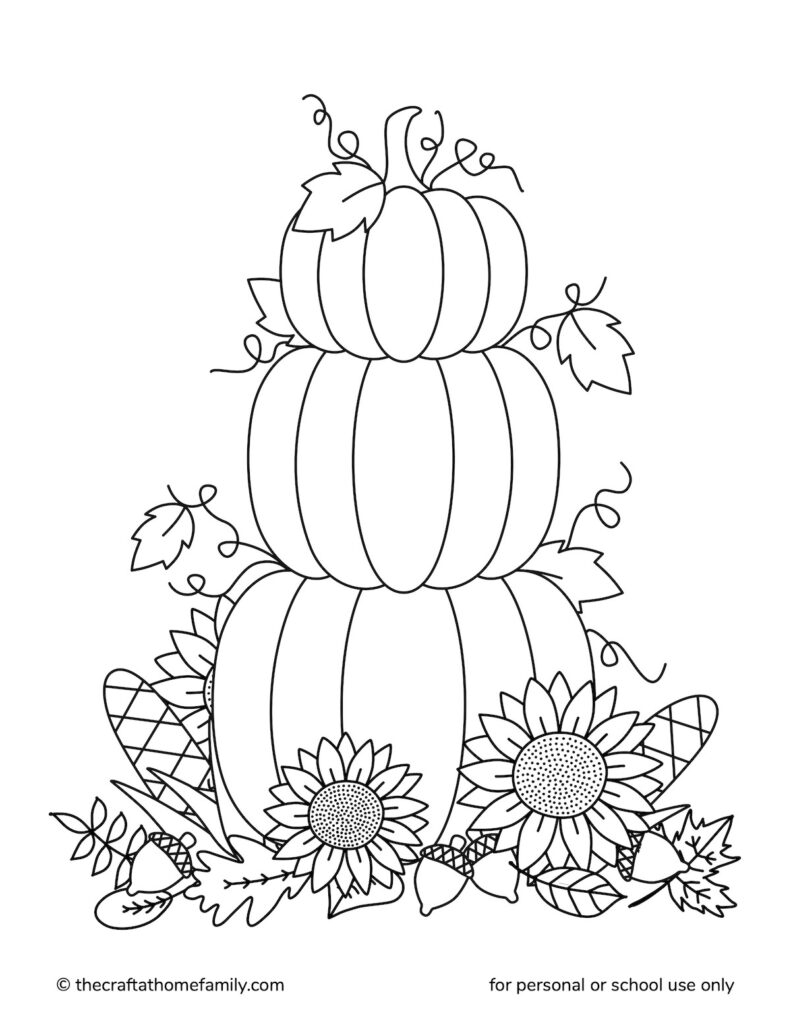 Free Fall Coloring Pages The Craft at Home Family Free Fall Coloring Pages The Craft at Home Family