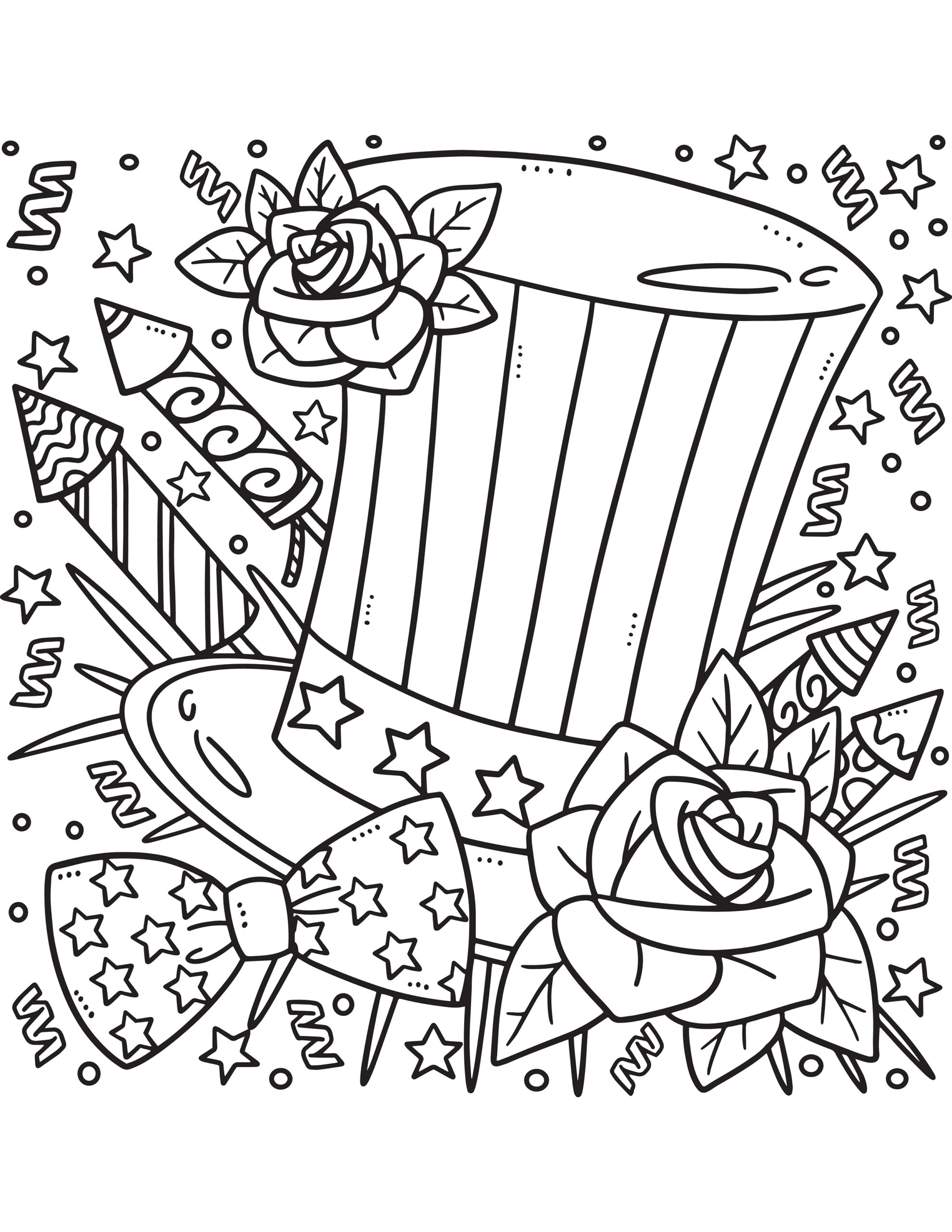 coloring pages fourth of july