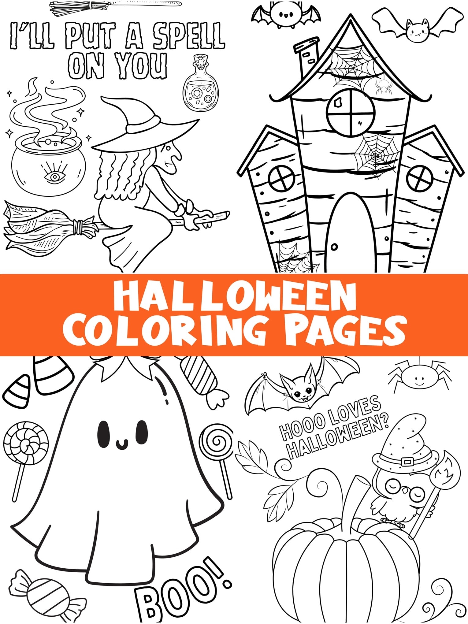free coloring pages halloween printable