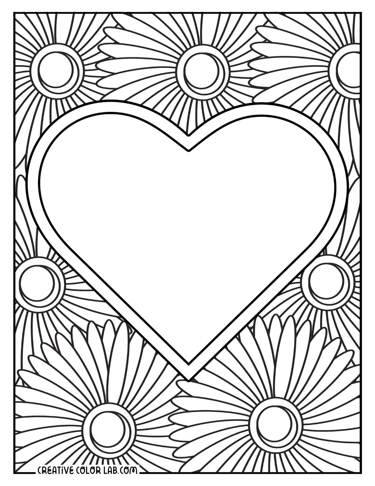 Free Heart Coloring Pages Printable PDFs Free Heart Coloring Pages Printable PDFs