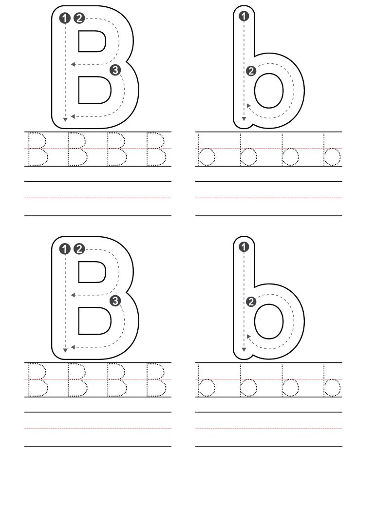 letter b coloring sheet
