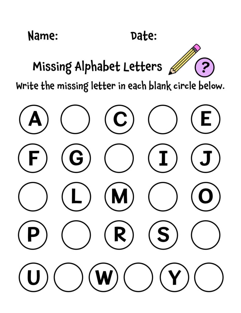 Free Missing Letters Worksheets For Preschool The Hollydog Blog Free Missing Letters Worksheets For Preschool The Hollydog Blog