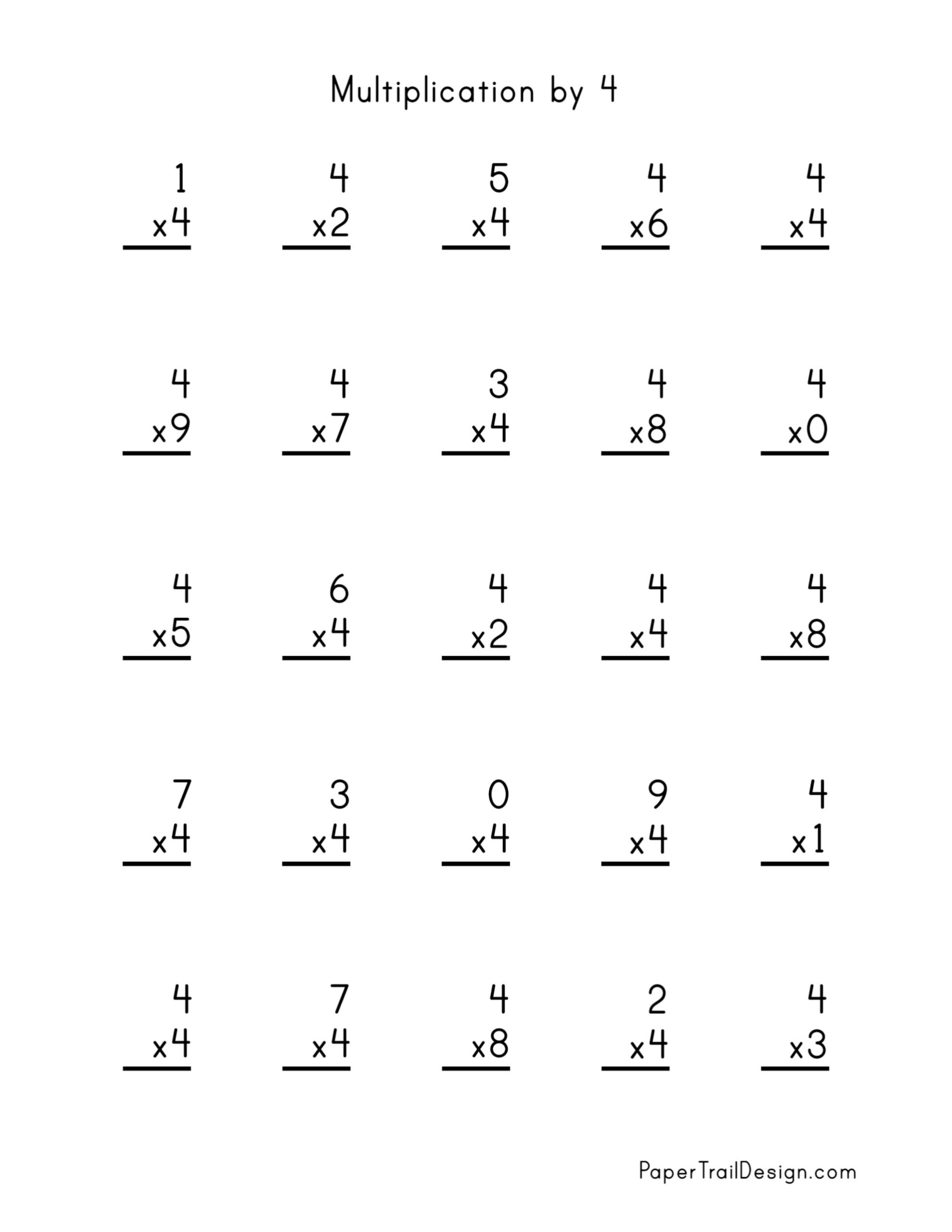 multiply by 4 worksheet multiply by 4 worksheet