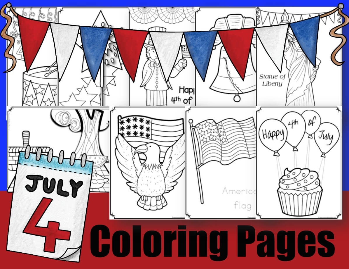 4 of july coloring pages