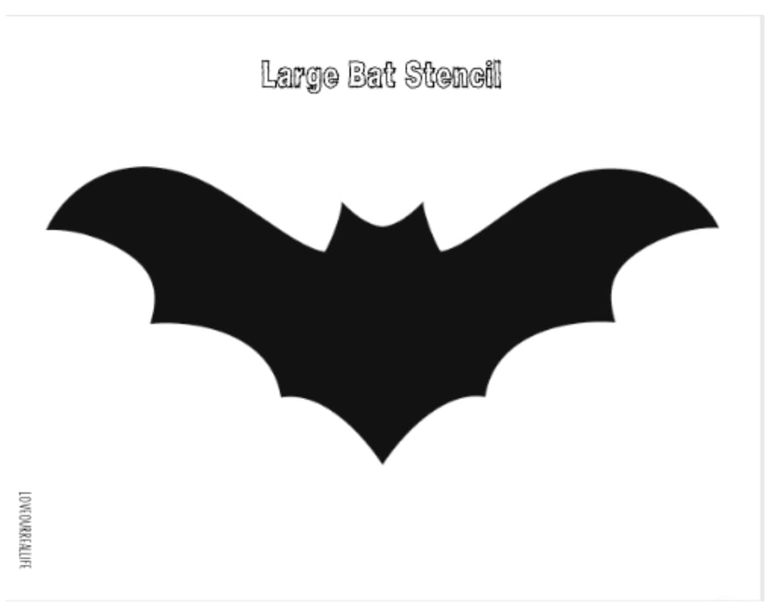 Free Printable Bat Template Stencil For Halloween Crafts Love Our Real Life Free Printable Bat Template Stencil For Halloween Crafts Love Our Real Life