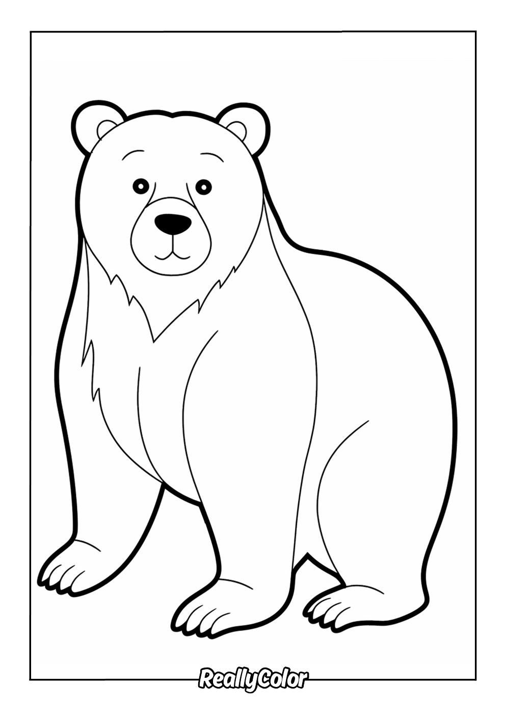 Free Printable Brown Bear Coloring Pages Free Printable Brown Bear Coloring Pages