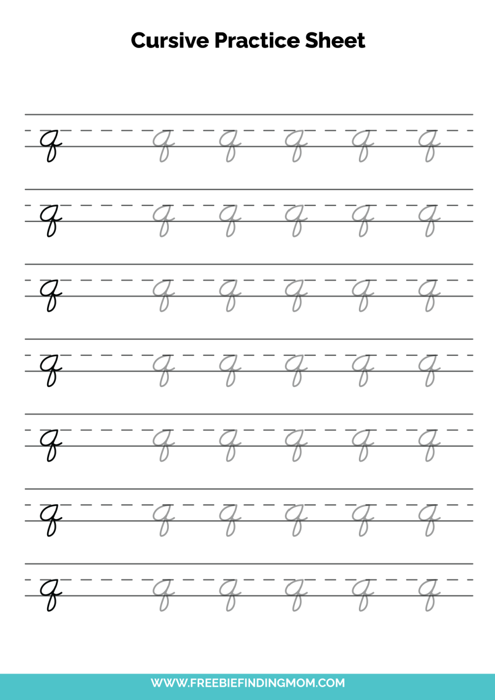 Free Printable Cursive Writing Practice Sheets PDF Downloads Free Printable Cursive Writing Practice Sheets PDF Downloads