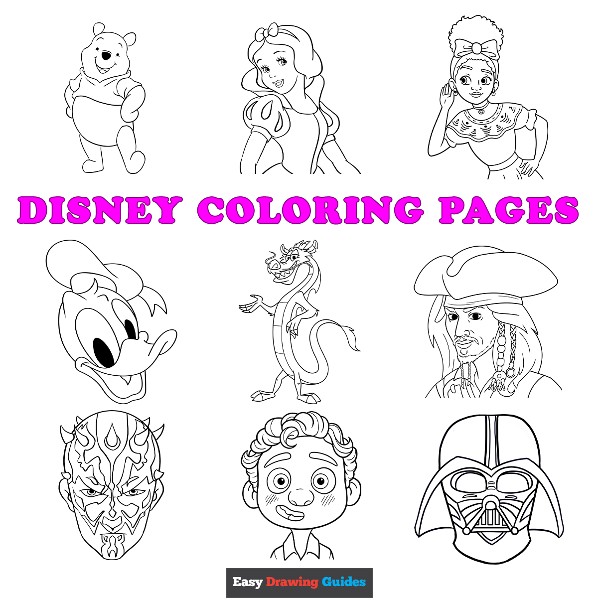 free coloring sheets disney