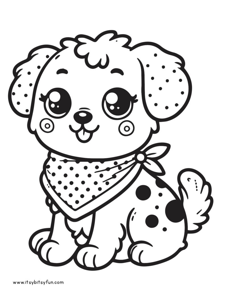 Free Printable Dog Coloring Pages For Kids Itsy Bitsy Fun
