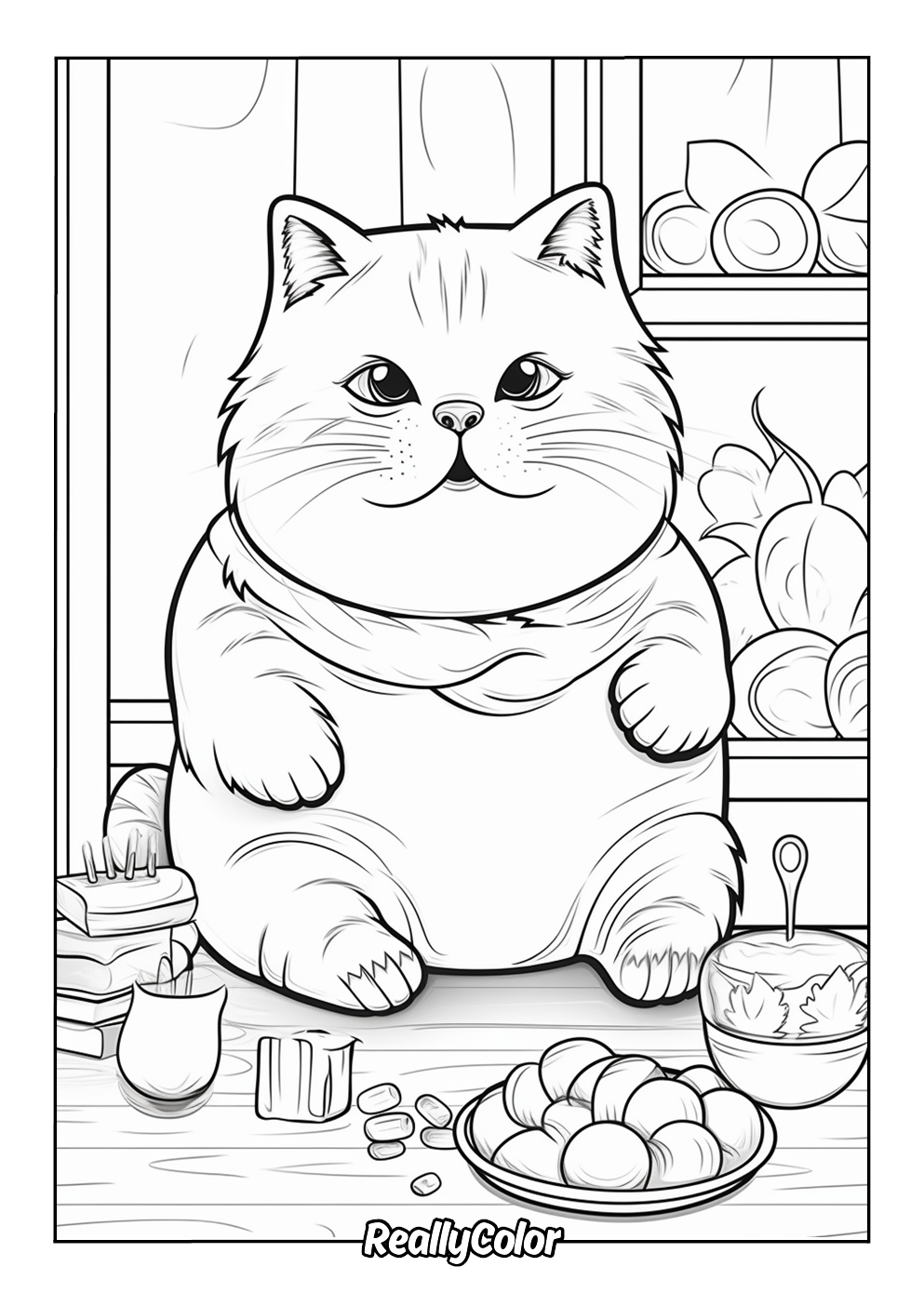 cat coloring pages printable