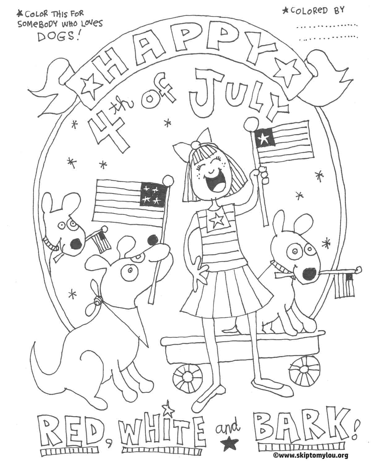 4th of july pictures to color