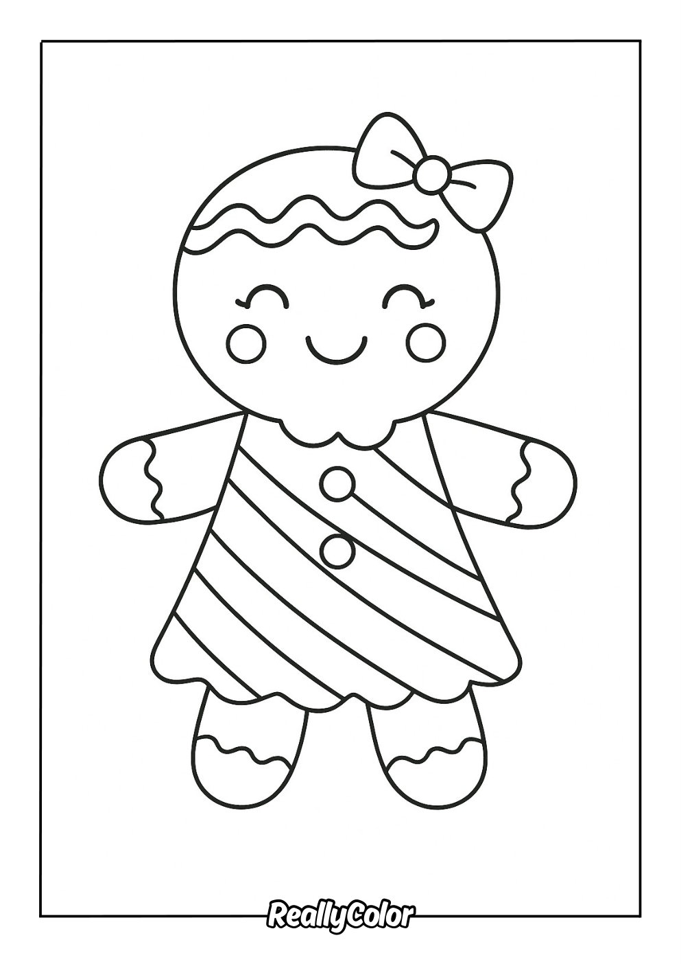 Free Printable Gingerbread Man Coloring Pages