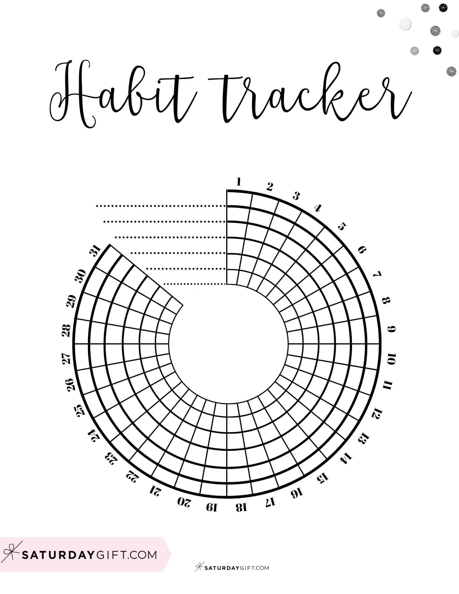 Free Printable Habit Trackers 55 Cute Simple Templates