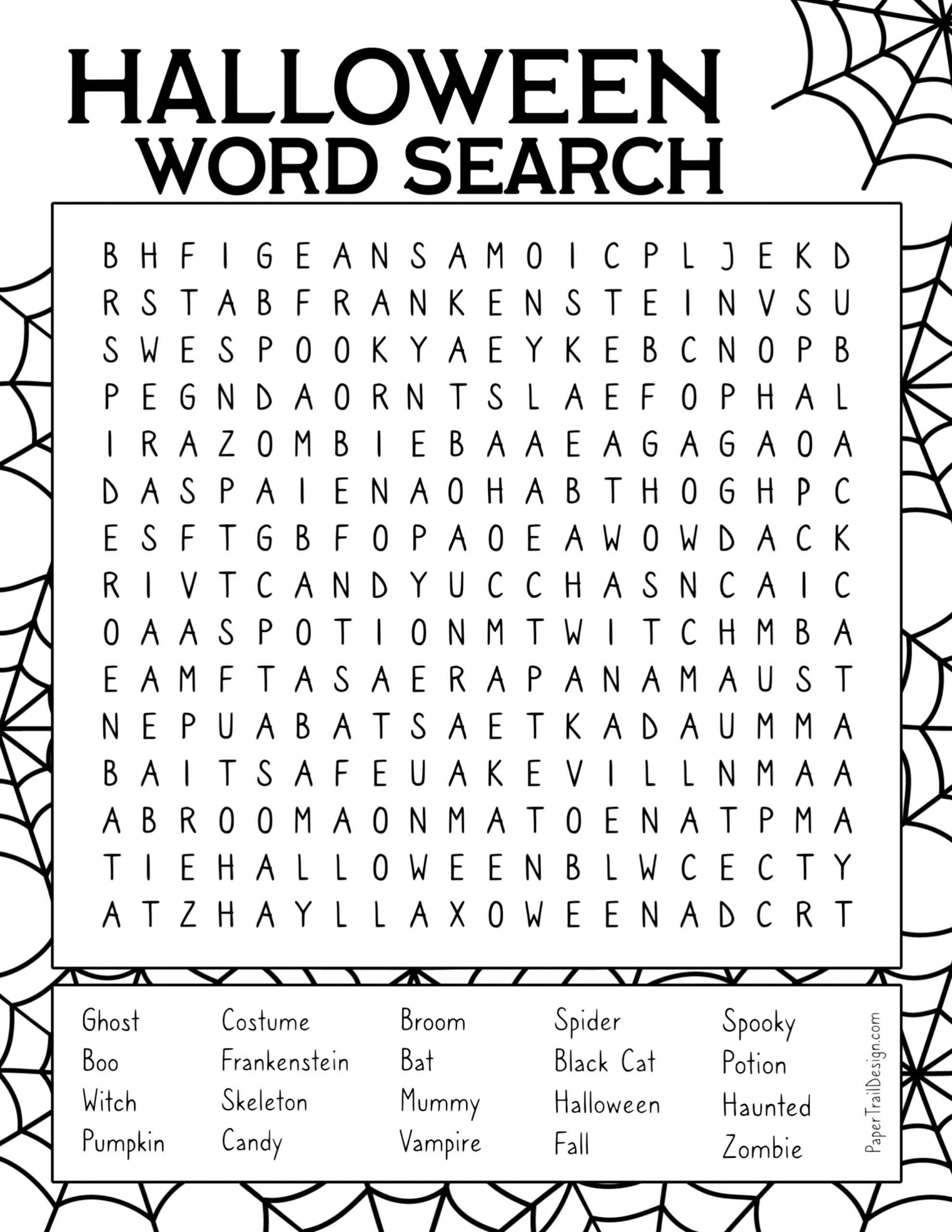halloween word searches printable halloween word searches printable