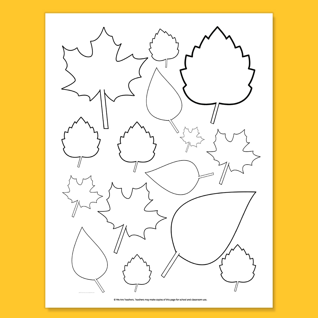 Free Printable Leaf Template Bundle For Fall Free Printable Leaf Template Bundle For Fall