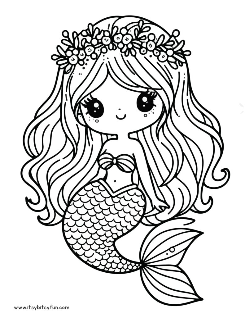 mermaid coloring pages print mermaid coloring pages print