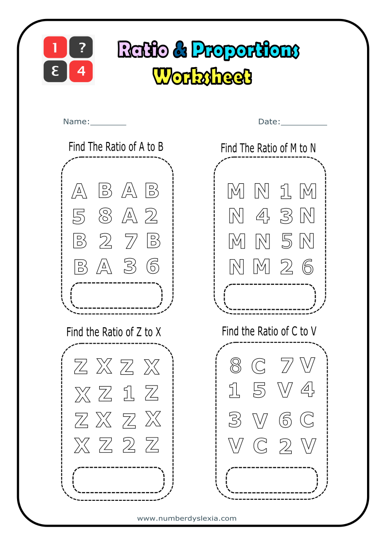 Free Printable Ratio And Proportion Worksheets PDF Number Dyslexia Free Printable Ratio And Proportion Worksheets PDF Number Dyslexia