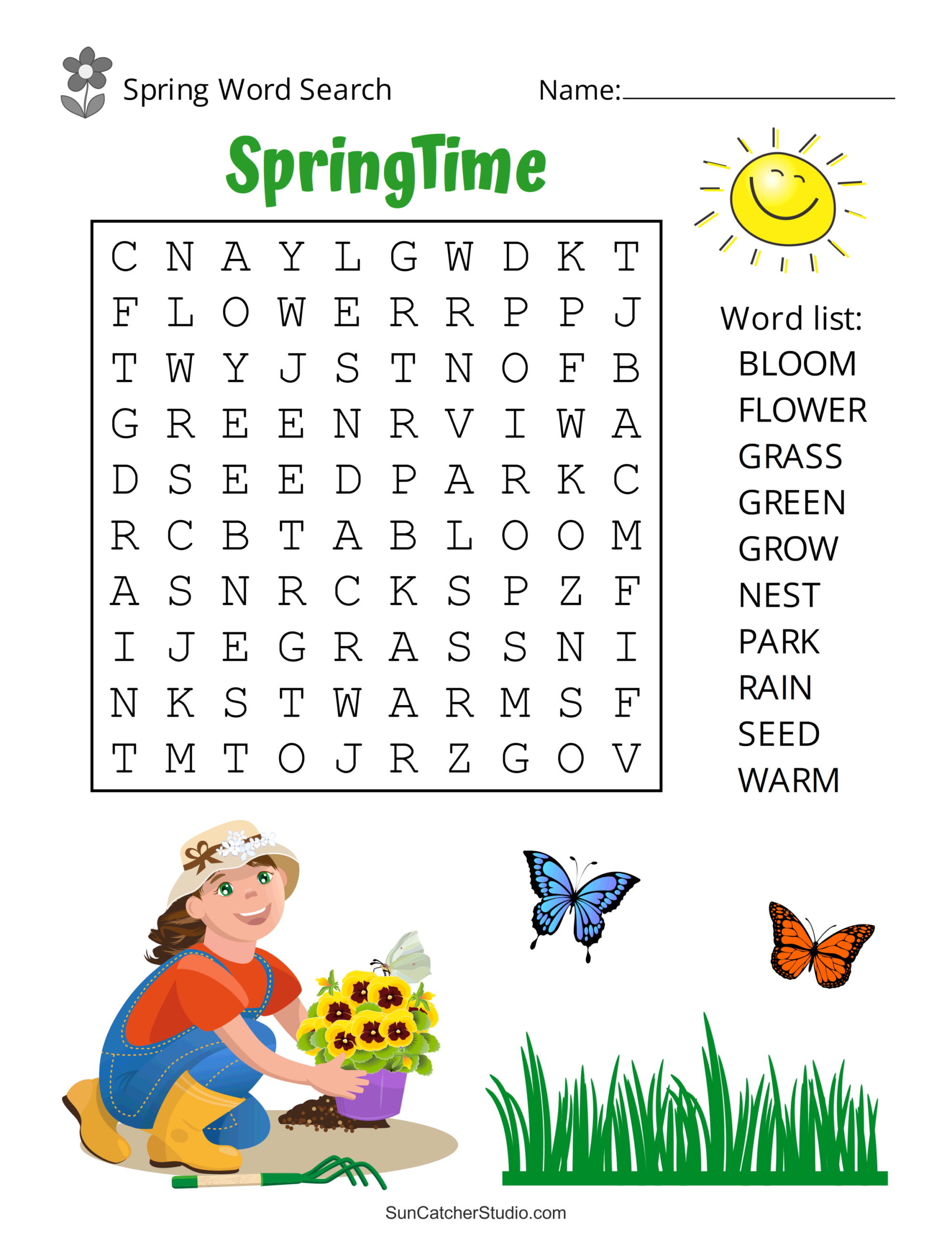 Free Printable Spring Word Search Puzzles Free Printables Lettering SVG Files Tools Apps Free Printable Spring Word Search Puzzles Free Printables Lettering SVG Files Tools Apps