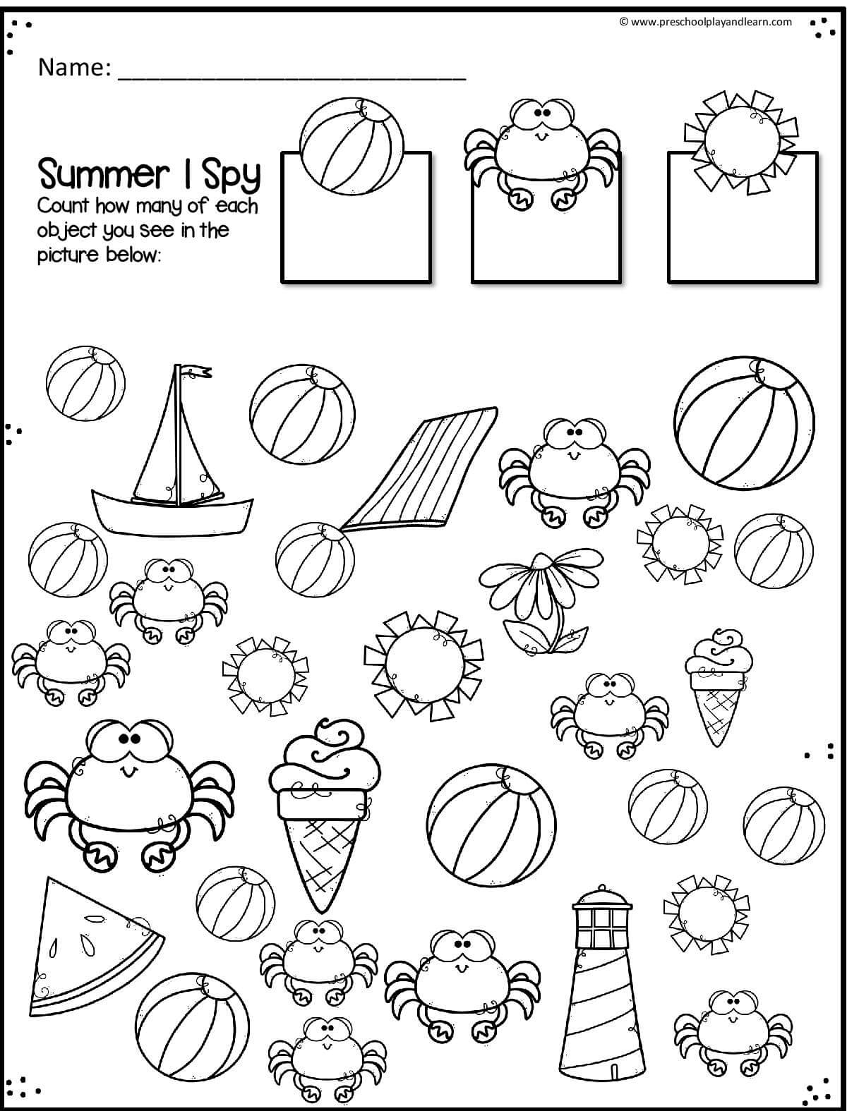 summer worksheets for preschoolers summer worksheets for preschoolers
