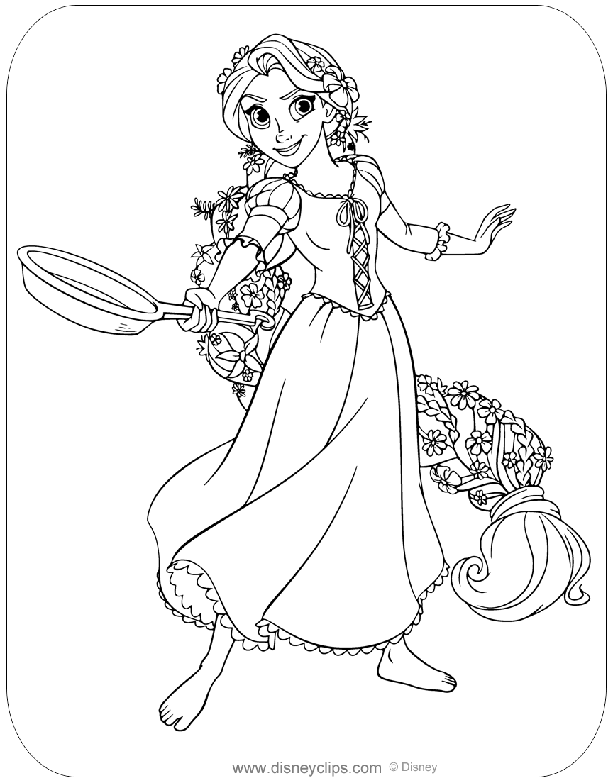 colouring pictures of rapunzel